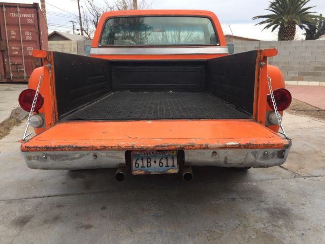 1976 Orange Chevrolet C-10 Standard Cab Pickup