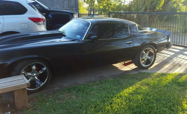 1976 black metalic Chevrolet Camaro Coupe