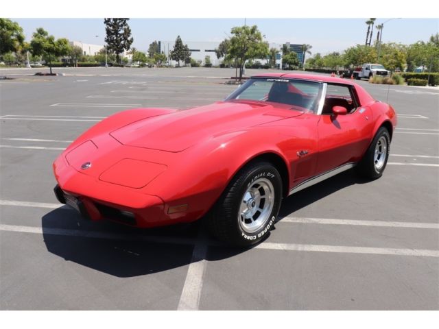 1976 Red Chevrolet Corvette --
