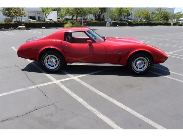 1976 Red Chevrolet Corvette --