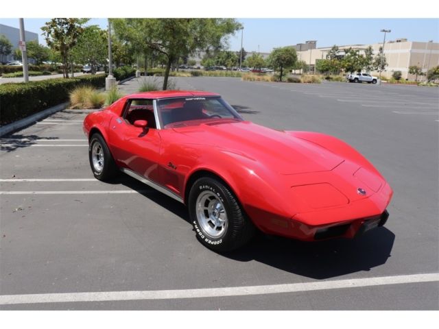 1976 Red Chevrolet Corvette --