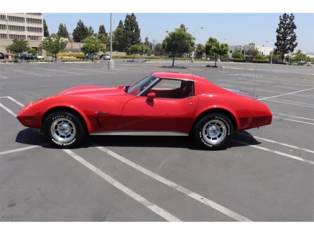1976 Red Chevrolet Corvette --