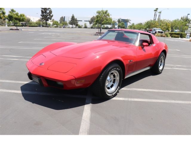 1976 Red Chevrolet Corvette --