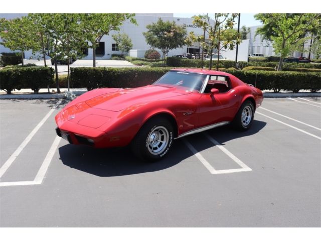 1976 Red Chevrolet Corvette --