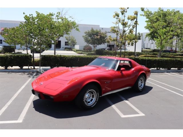 1976 Red Chevrolet Corvette --