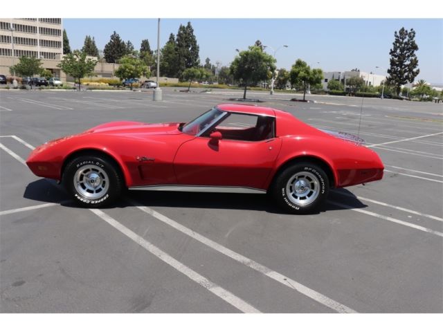 1976 Red Chevrolet Corvette --