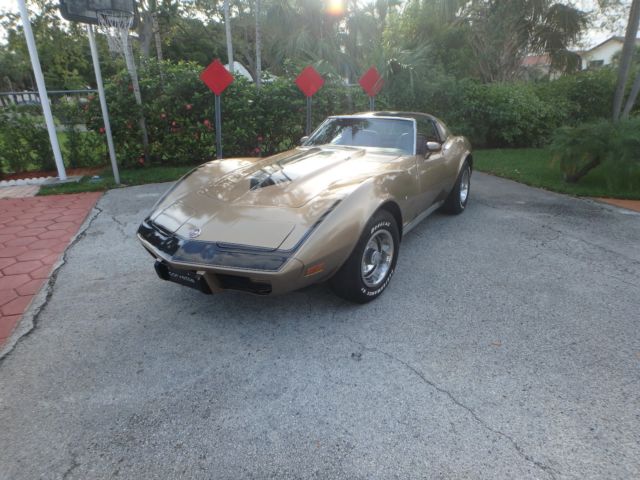 1976 Gold Chevrolet Corvette Coupe