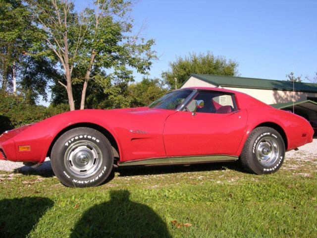 1976 Red Chevrolet Corvette Targa T-Top