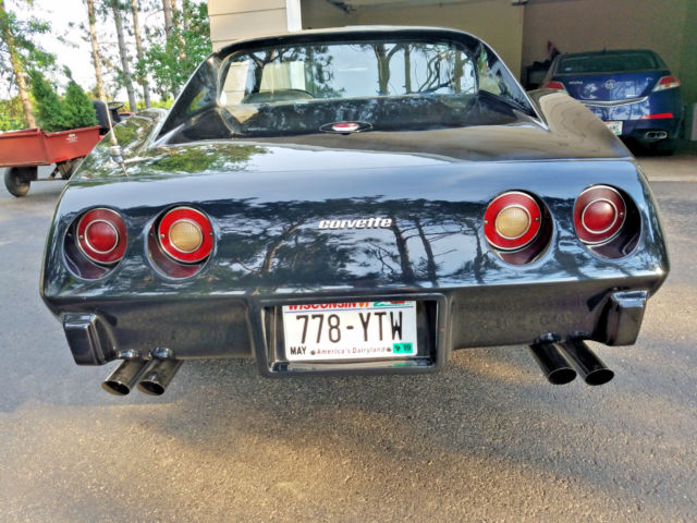 1976 Black Chevrolet Corvette Coupe