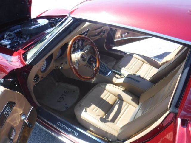 1976 Burgundy Chevrolet Corvette Coupe