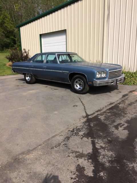 1976 Blue Chevrolet Impala Sedan