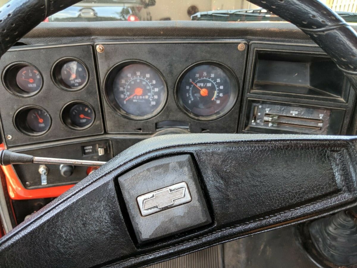 1976 Orange Chevrolet C/K Pickup 1500 Standard Cab Pickup