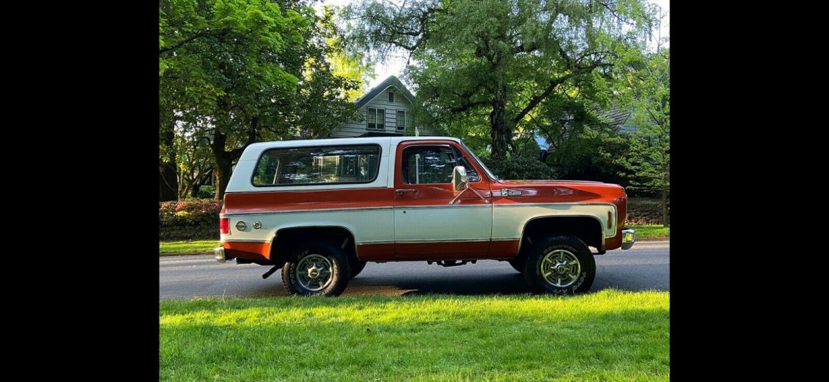 1976 Orange Chevrolet Blazer SUV
