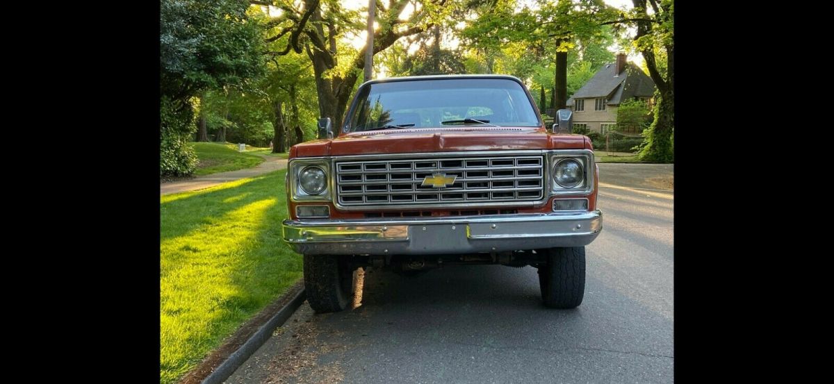 1976 Orange Chevrolet Blazer SUV