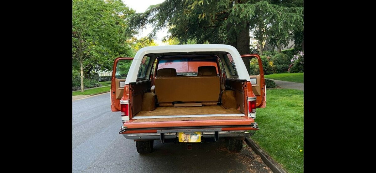 1976 Orange Chevrolet Blazer SUV