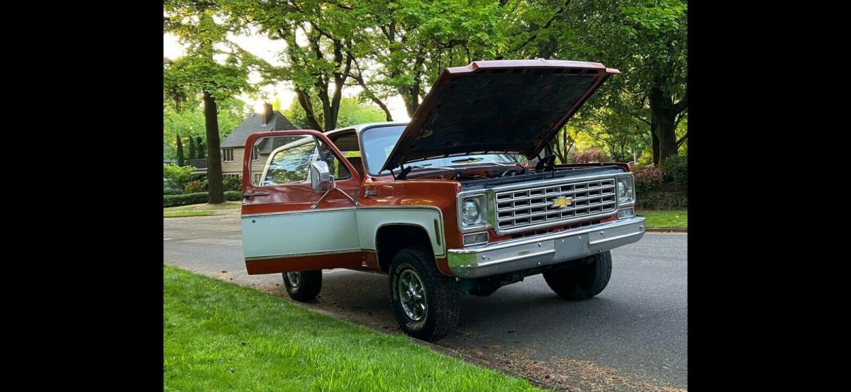 1976 Orange Chevrolet Blazer SUV