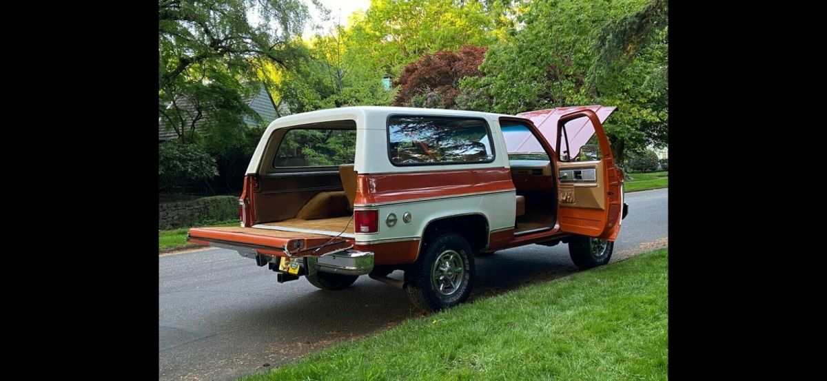 1976 Orange Chevrolet Blazer SUV