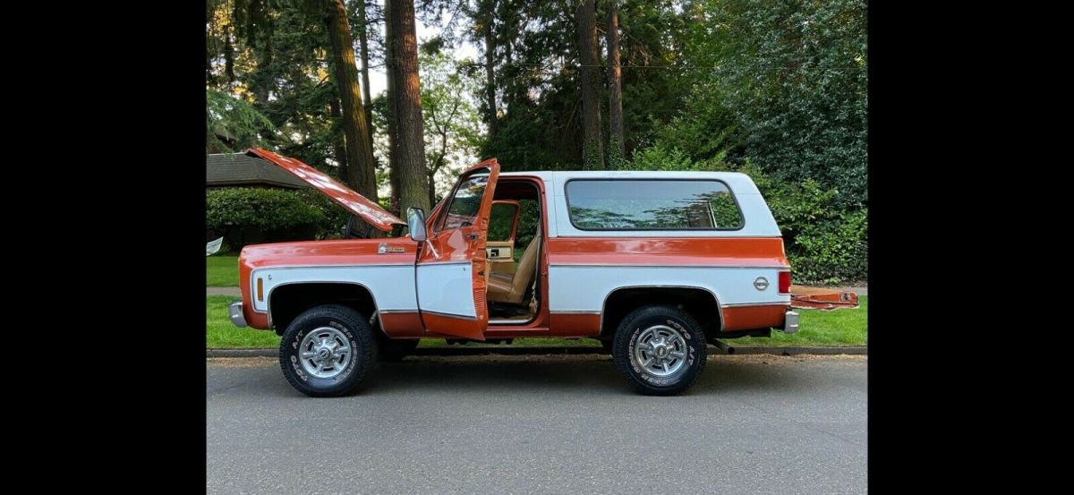 1976 Orange Chevrolet Blazer SUV