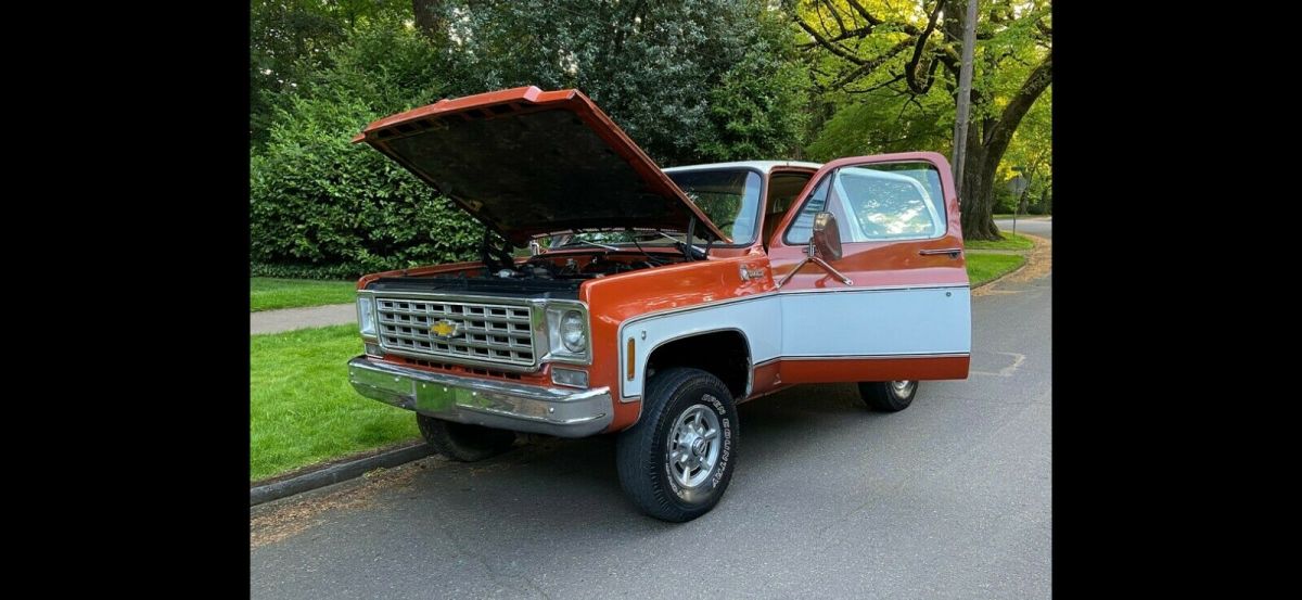 1976 Orange Chevrolet Blazer SUV