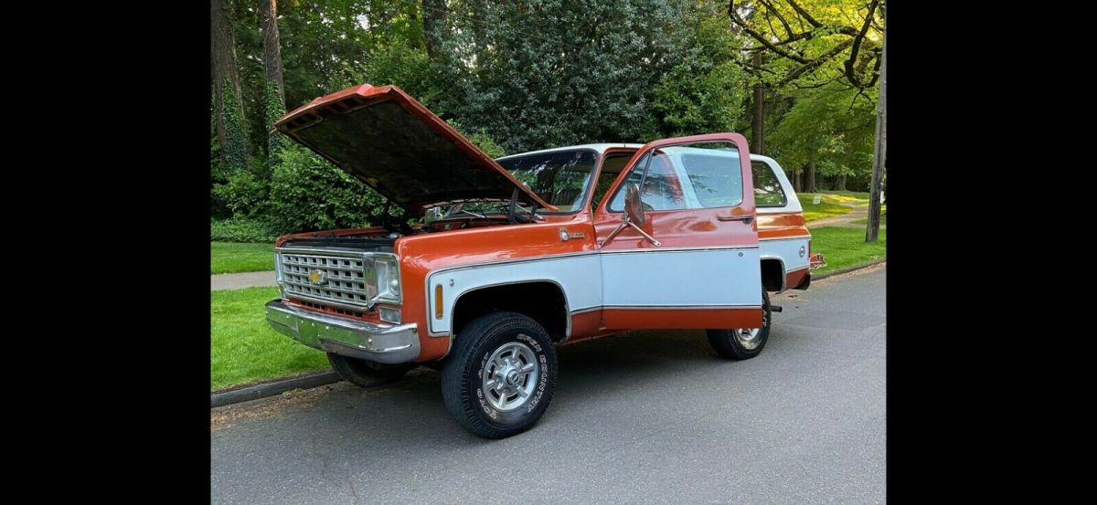 1976 Orange Chevrolet Blazer SUV