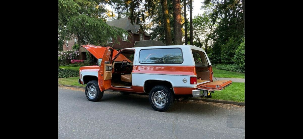 1976 Orange Chevrolet Blazer SUV