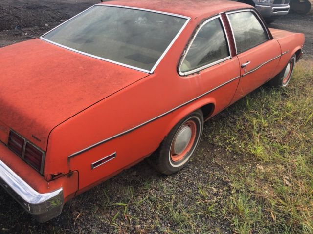 1976 Orange Chevrolet Nova Coupe