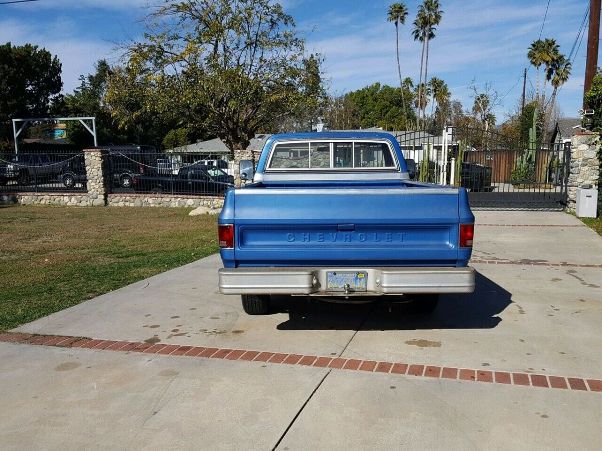 1976 Blue Chevrolet C-10 Standard Cab Pickup