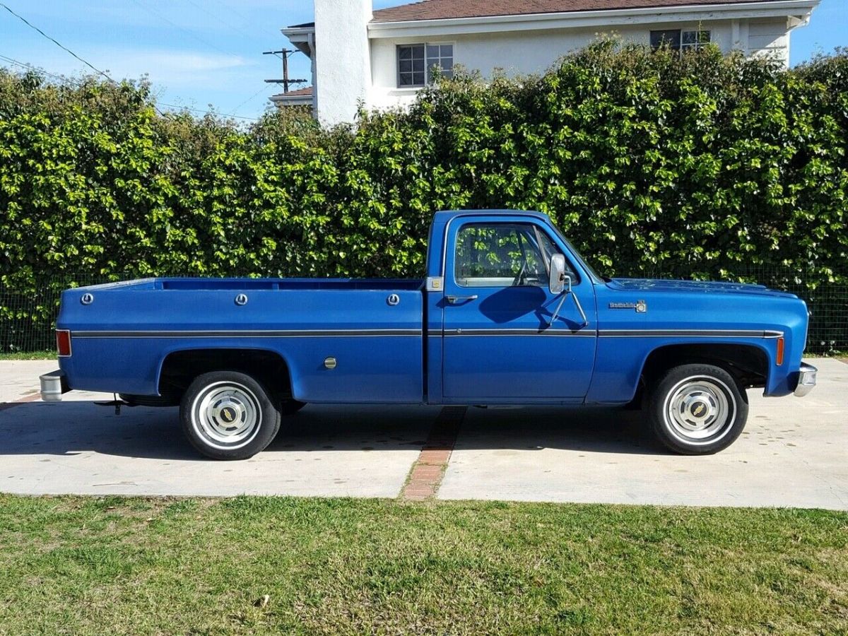 1976 Blue Chevrolet C-10 Standard Cab Pickup