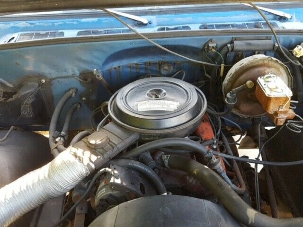 1976 Blue Chevrolet C-10 Standard Cab Pickup