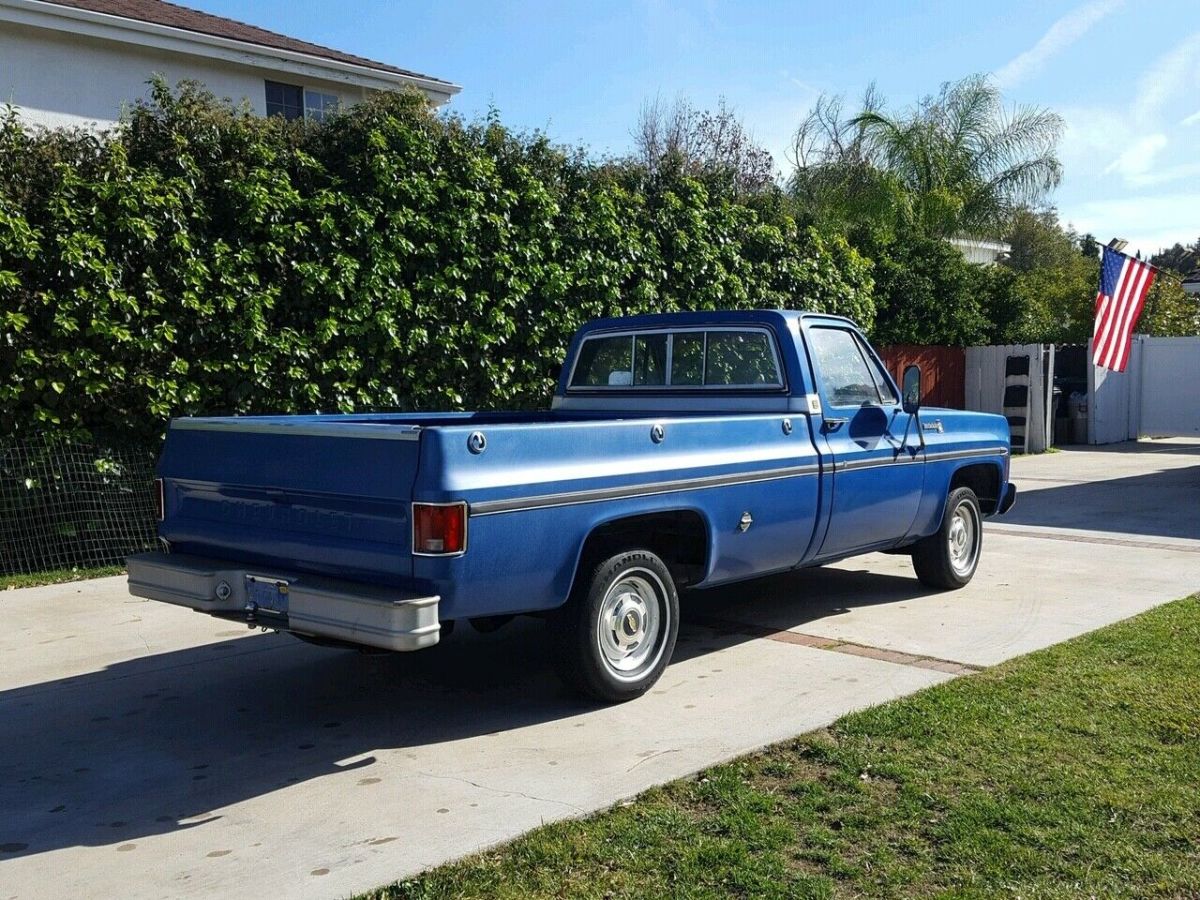 1976 Blue Chevrolet C-10 Standard Cab Pickup
