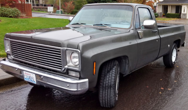 1976 Grey Metallic Chevrolet C-10 Extended Crew Cab Pickup