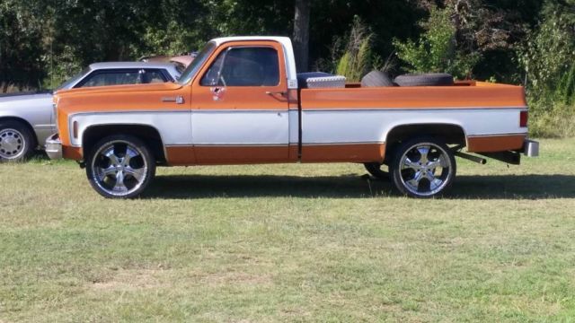 1976 Orange Chevrolet C-10