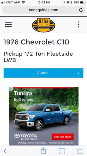 1976 Orange Chevrolet C-10