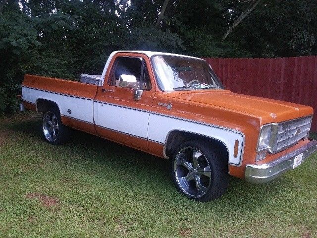 1976 Orange Chevrolet C-10