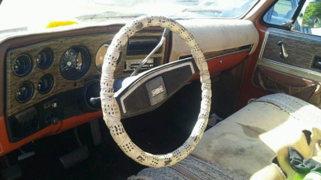 1976 Orange Chevrolet C-10