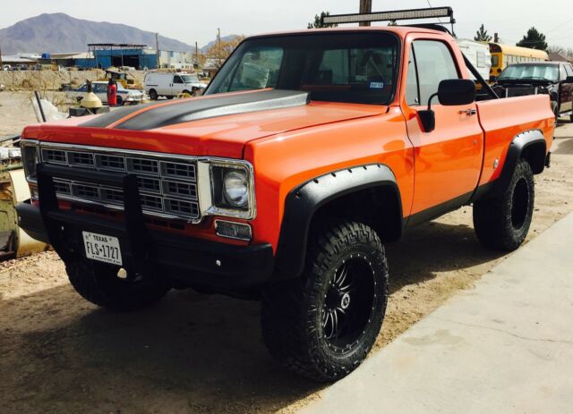 1976 orange-black stripes Chevrolet C/K Pickup 2500 Standard Cab Pickup