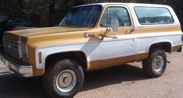 1976 Gold/white Chevrolet Blazer SUV