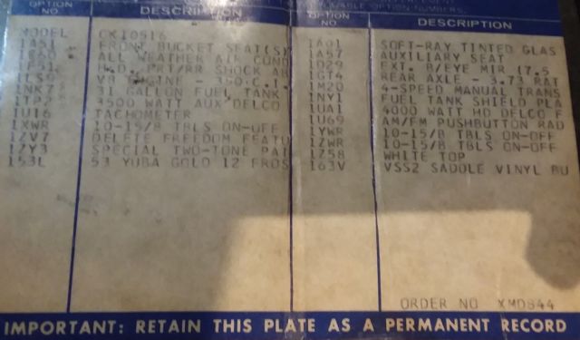 1976 Gold/white Chevrolet Blazer SUV