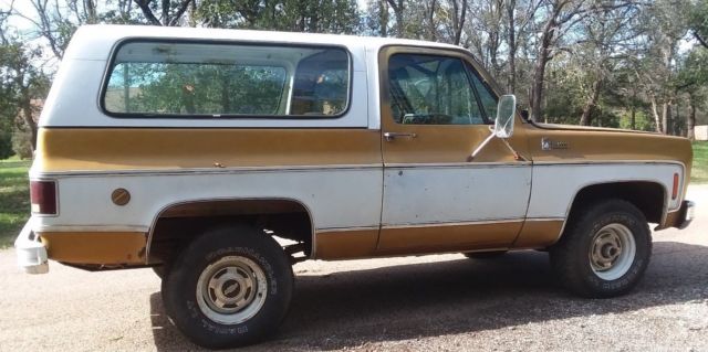 1976 Gold/white Chevrolet Blazer SUV