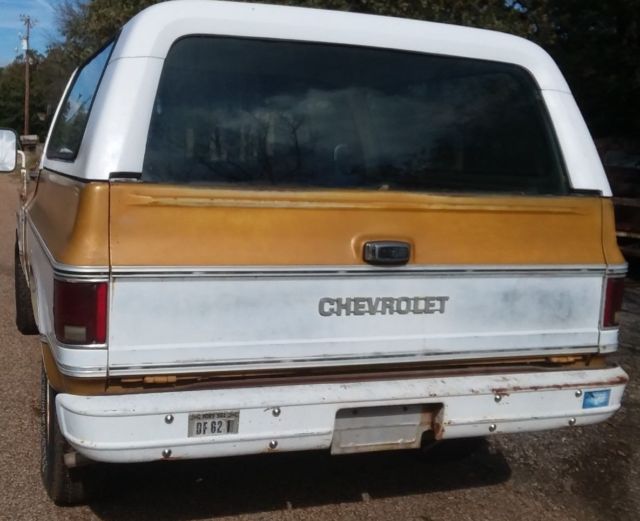 1976 Gold/white Chevrolet Blazer SUV