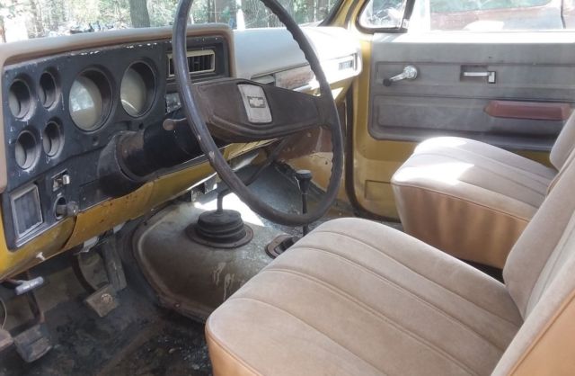 1976 Gold/white Chevrolet Blazer SUV