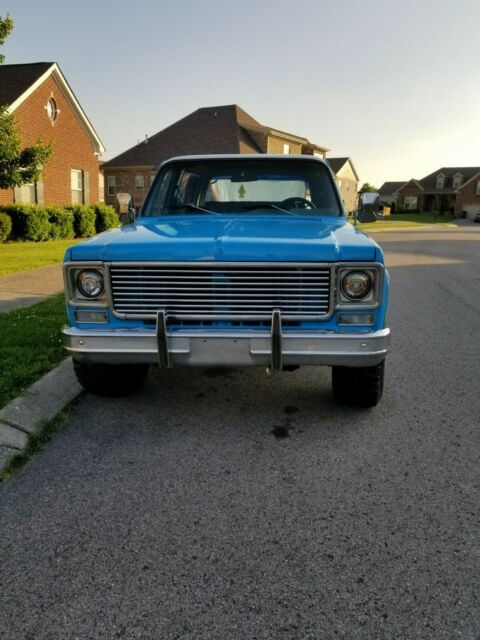 1976 Blue Chevrolet Blazer SUV