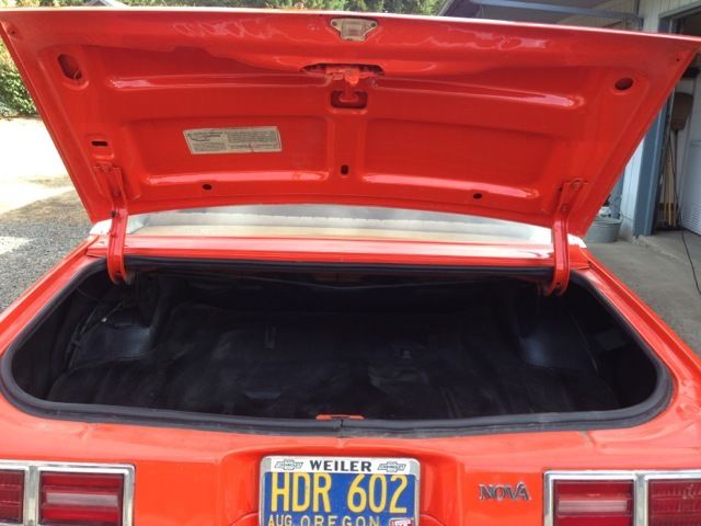 19760000 Orange Chevrolet Nova Sedan