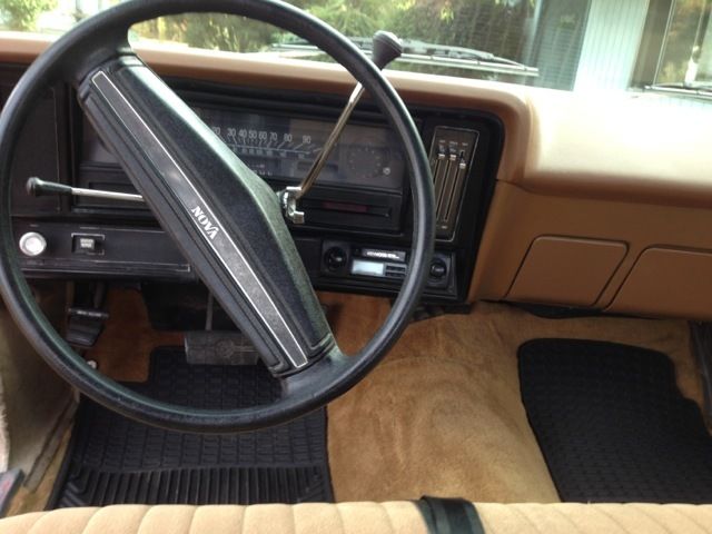 19760000 Orange Chevrolet Nova Sedan