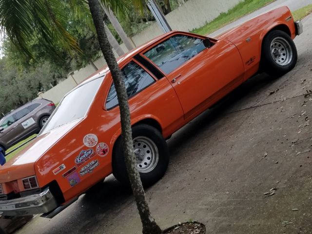 1976 Orange Chevrolet Nova 2 door