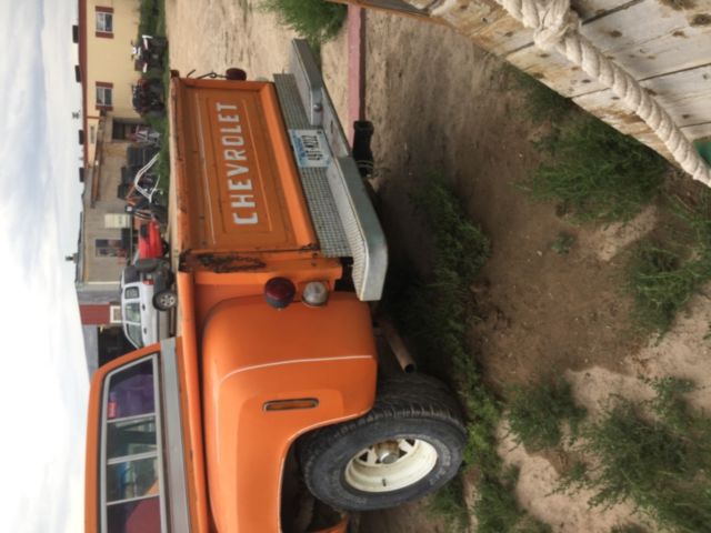 1976 Orange Chevrolet 1500 Step side