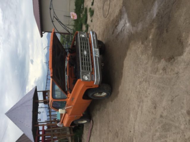 1976 Orange Chevrolet 1500 Step side