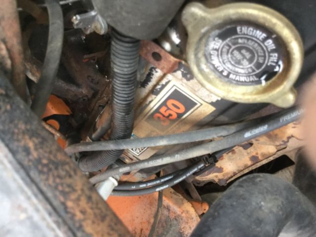 1976 Orange Chevrolet 1500 Step side