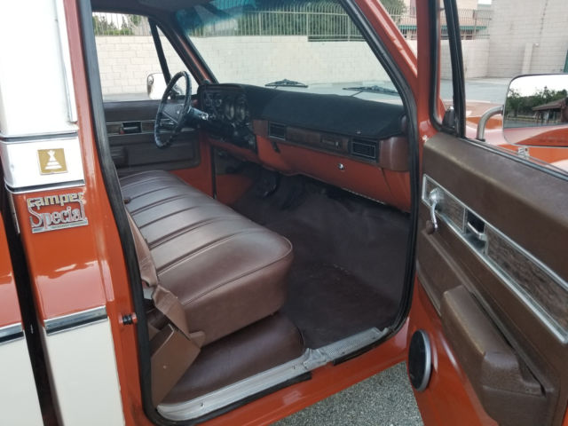1976 Orange Chevrolet C-10 Standard Cab Pickup