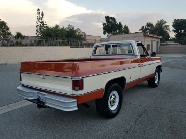 1976 Orange Chevrolet C-10 Standard Cab Pickup